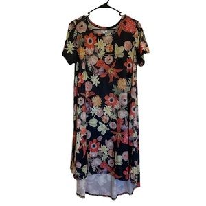 Lularoe Carly Dress - Tropical Hawaiian Pattern